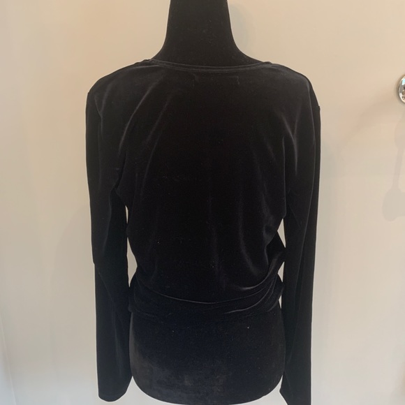 Black Velvet Long Sleeve Top - Picture 2 of 2